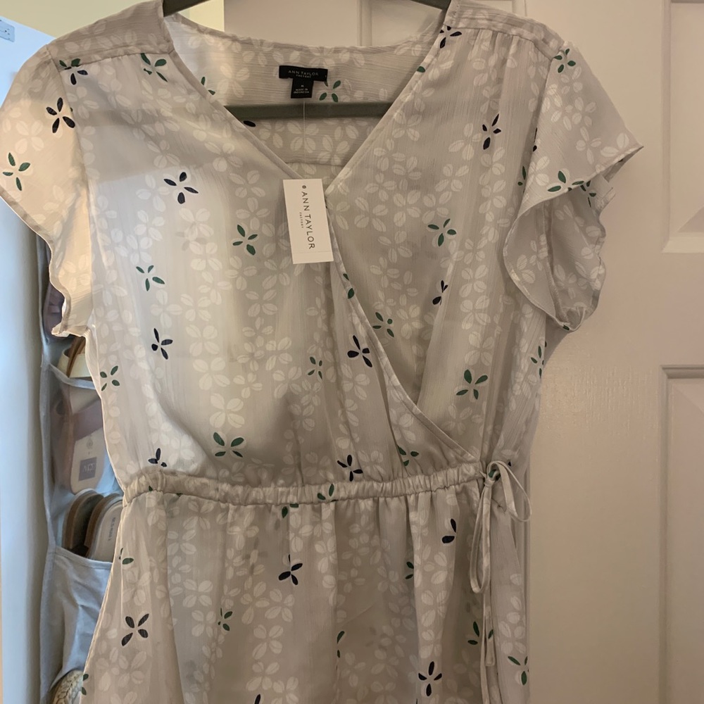 Tie Waist Ann Taylor Blouse